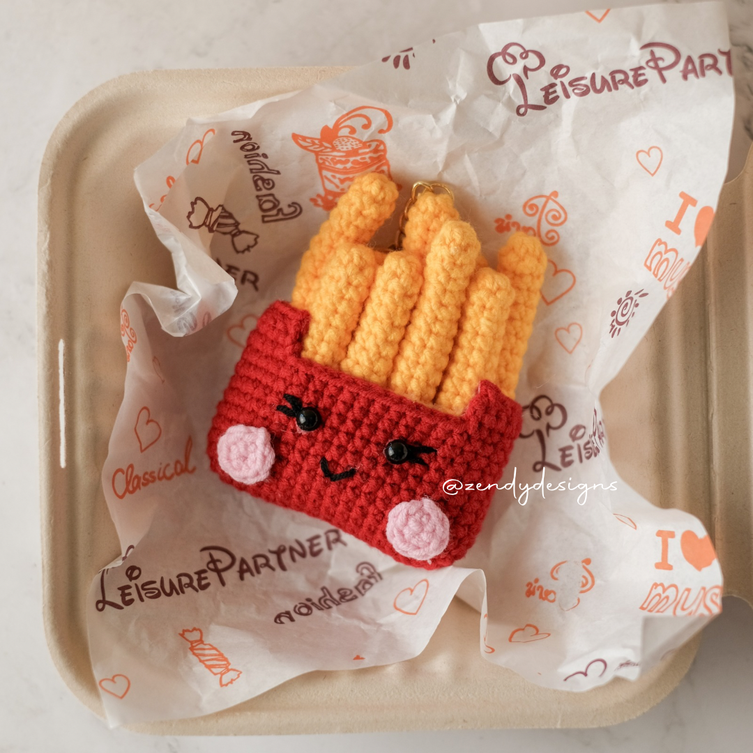 Fries and Burger Keychain