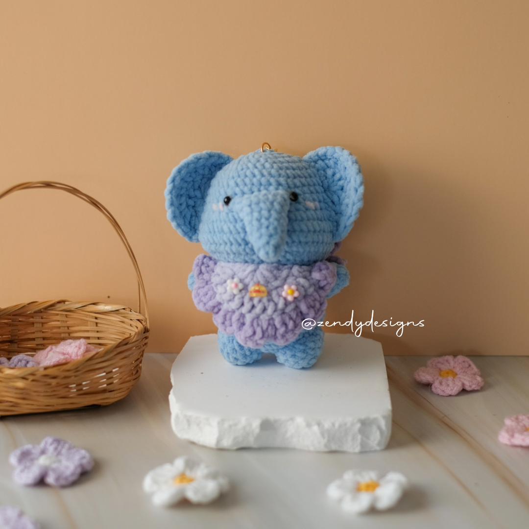 Darling Elephant Keychain