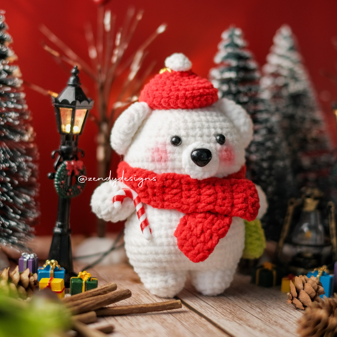 Christmas Bear Keychain