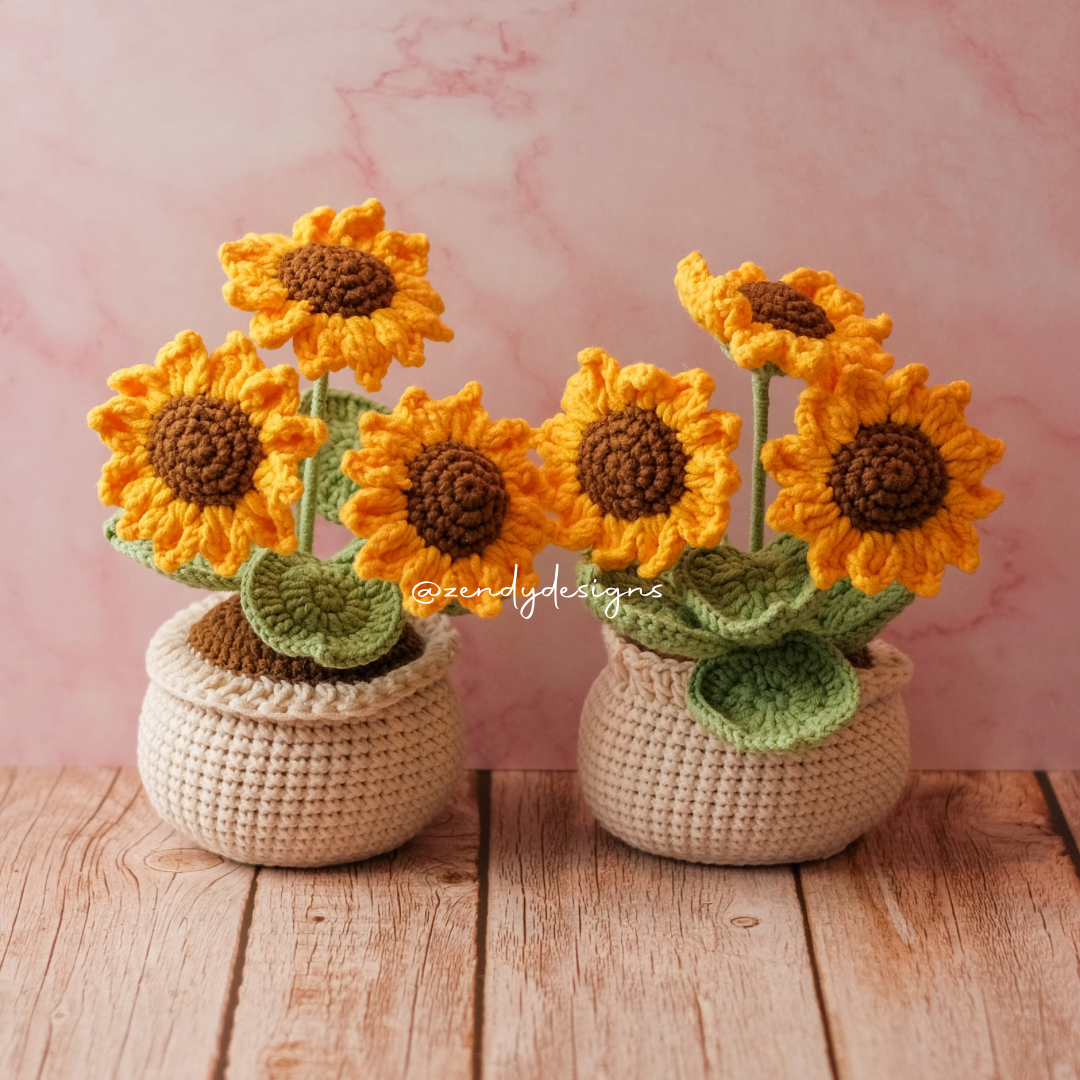 Sunflower Pot (Medium size)