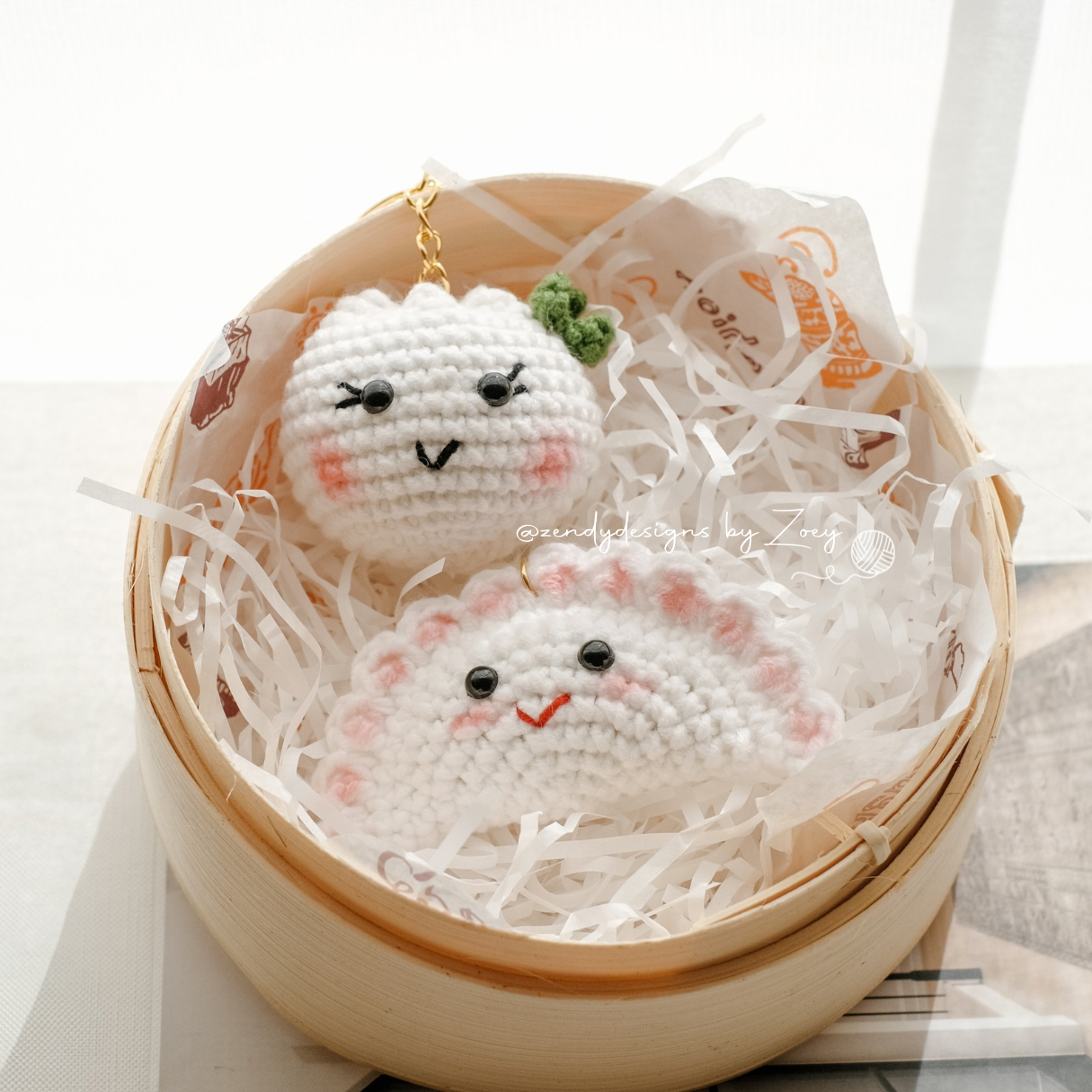 Dim Sum Family Keychain