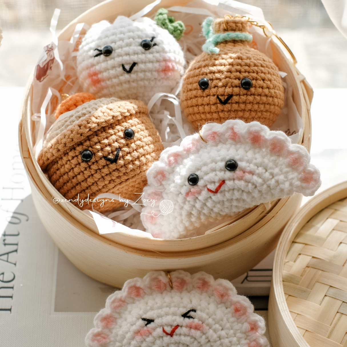 Dim Sum Family Keychain