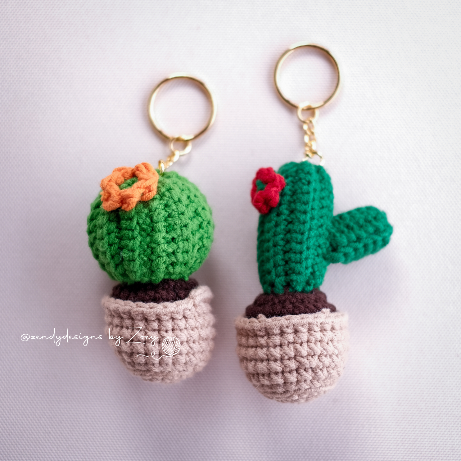 Cactus Keychain