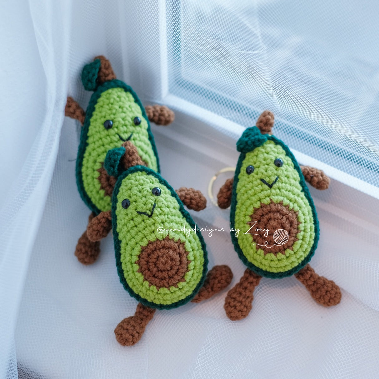 Avocado with body Keychain