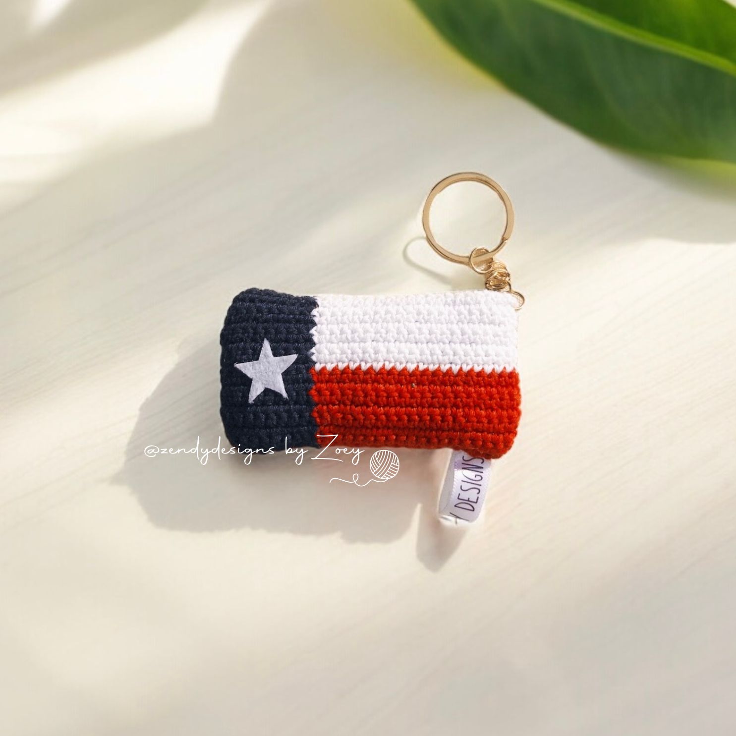 Smiley Texan Keychain