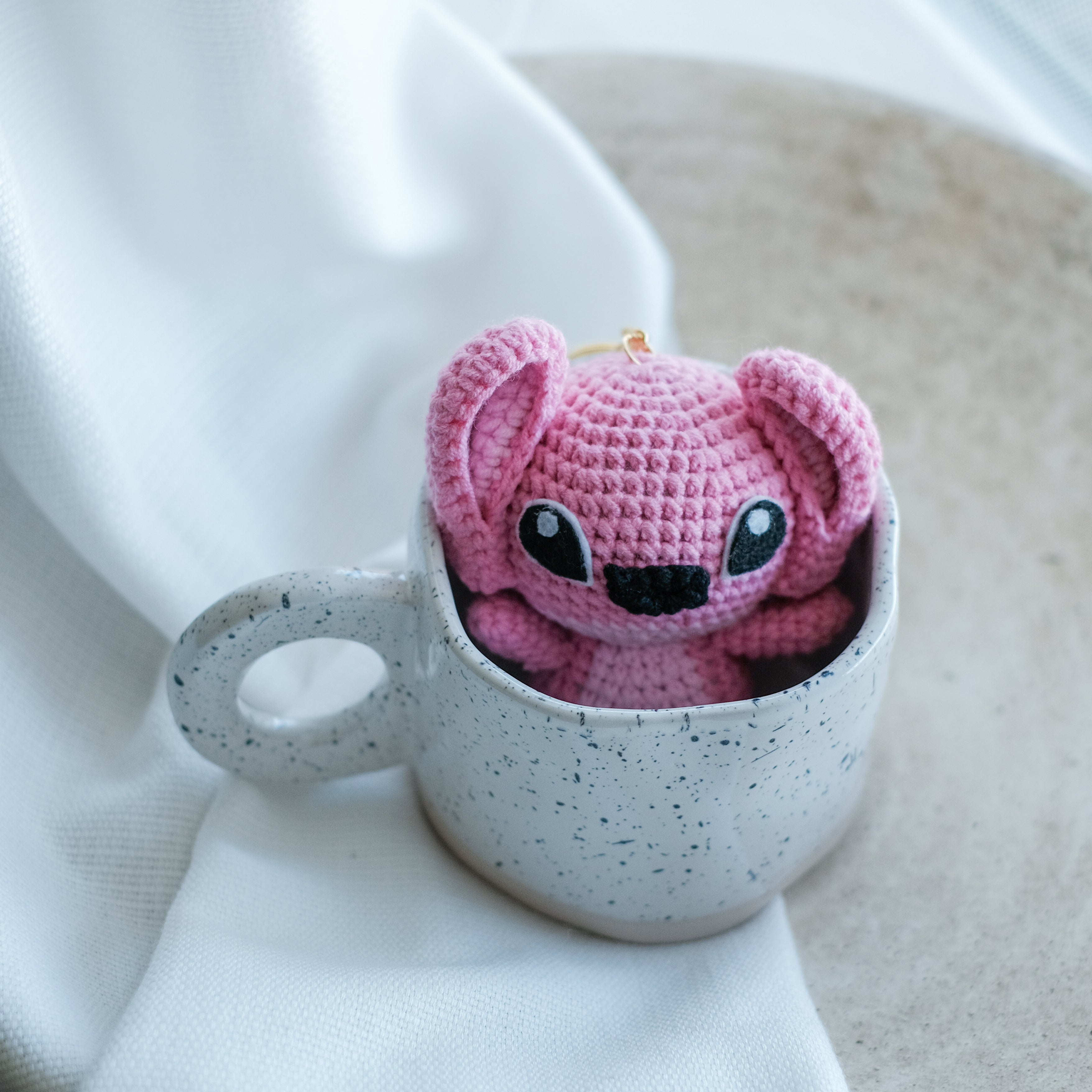 Stitch and Angel Keychain