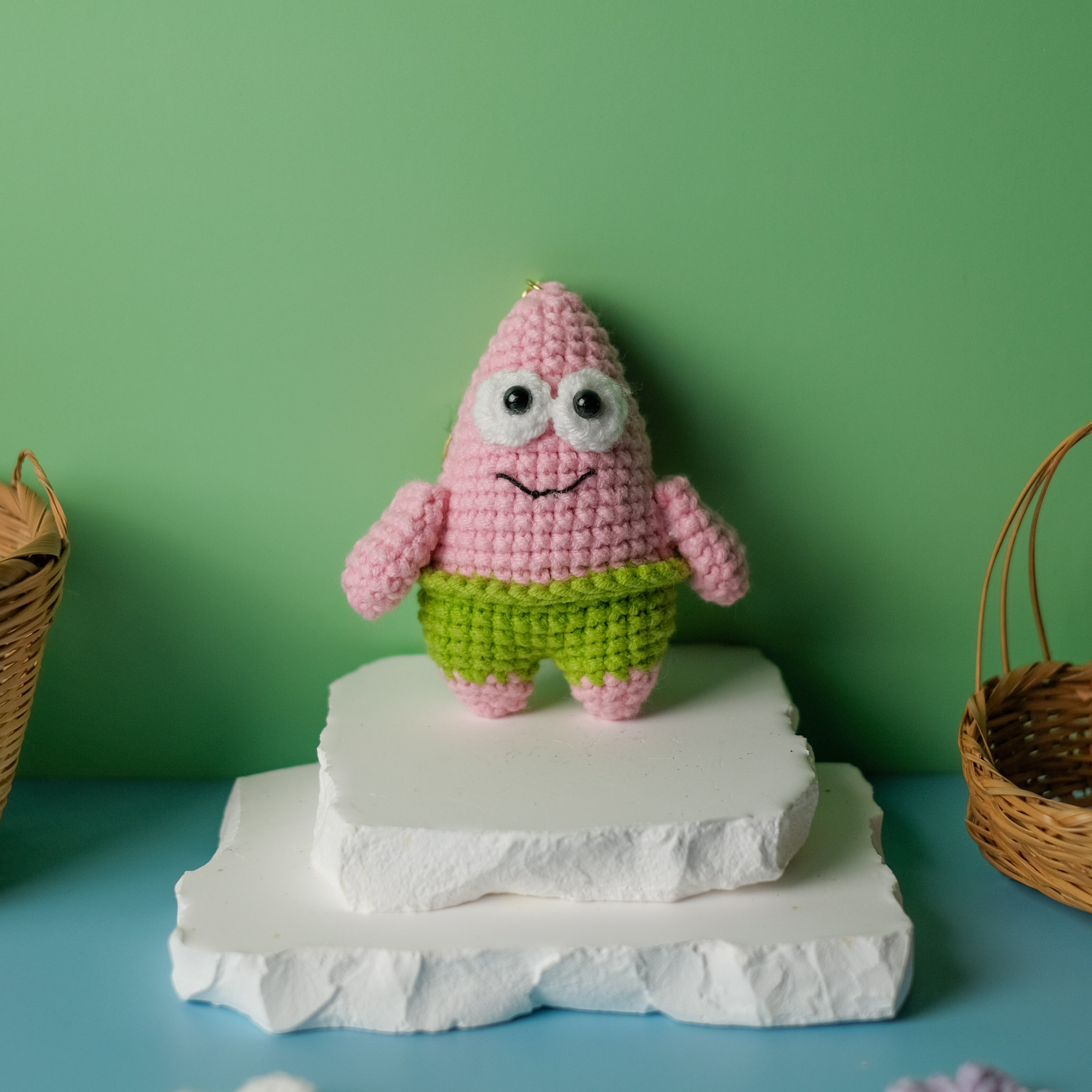 Patrick and SpongeBob Keychain