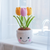 Smiley Tulip Pot (large)