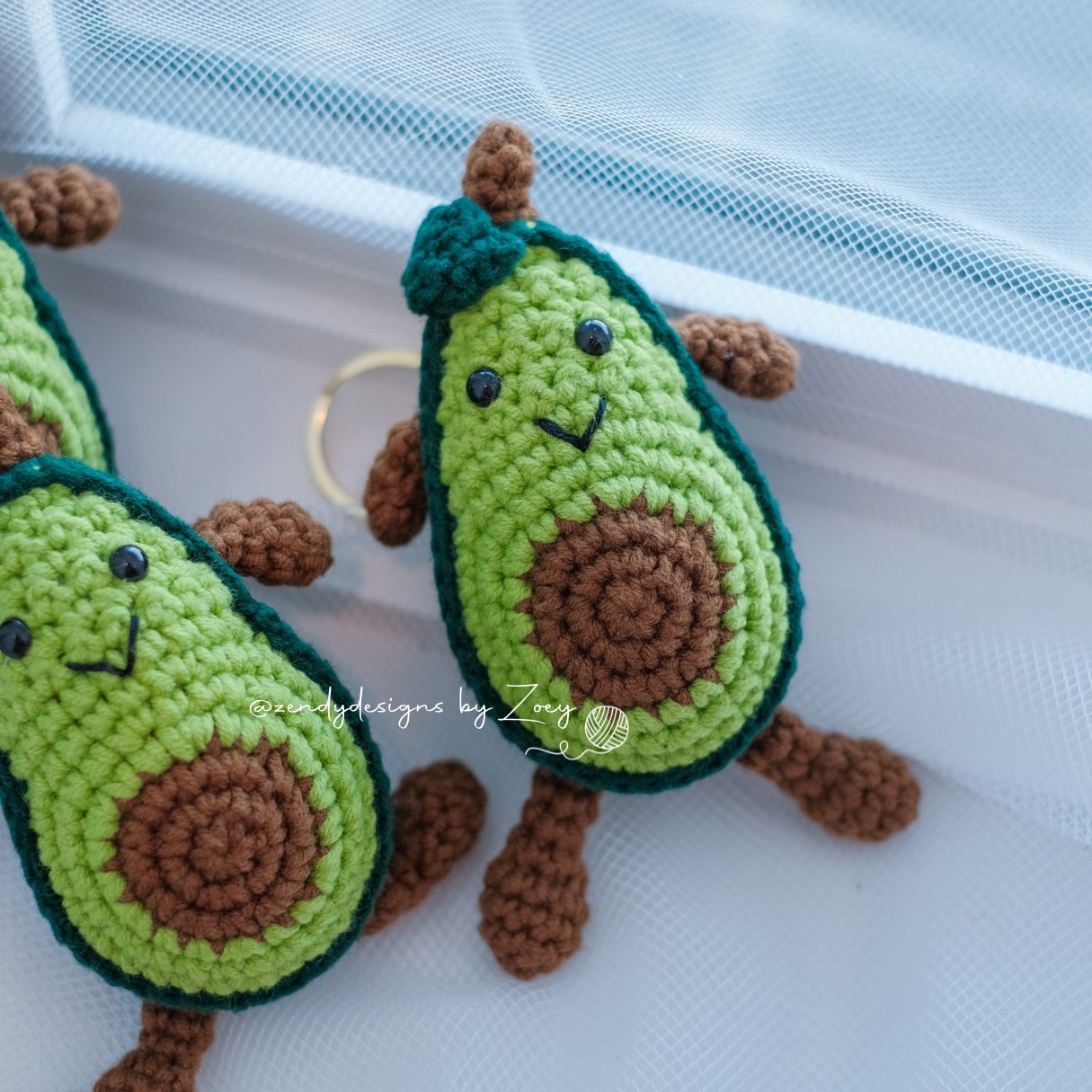 Avocado with body Keychain