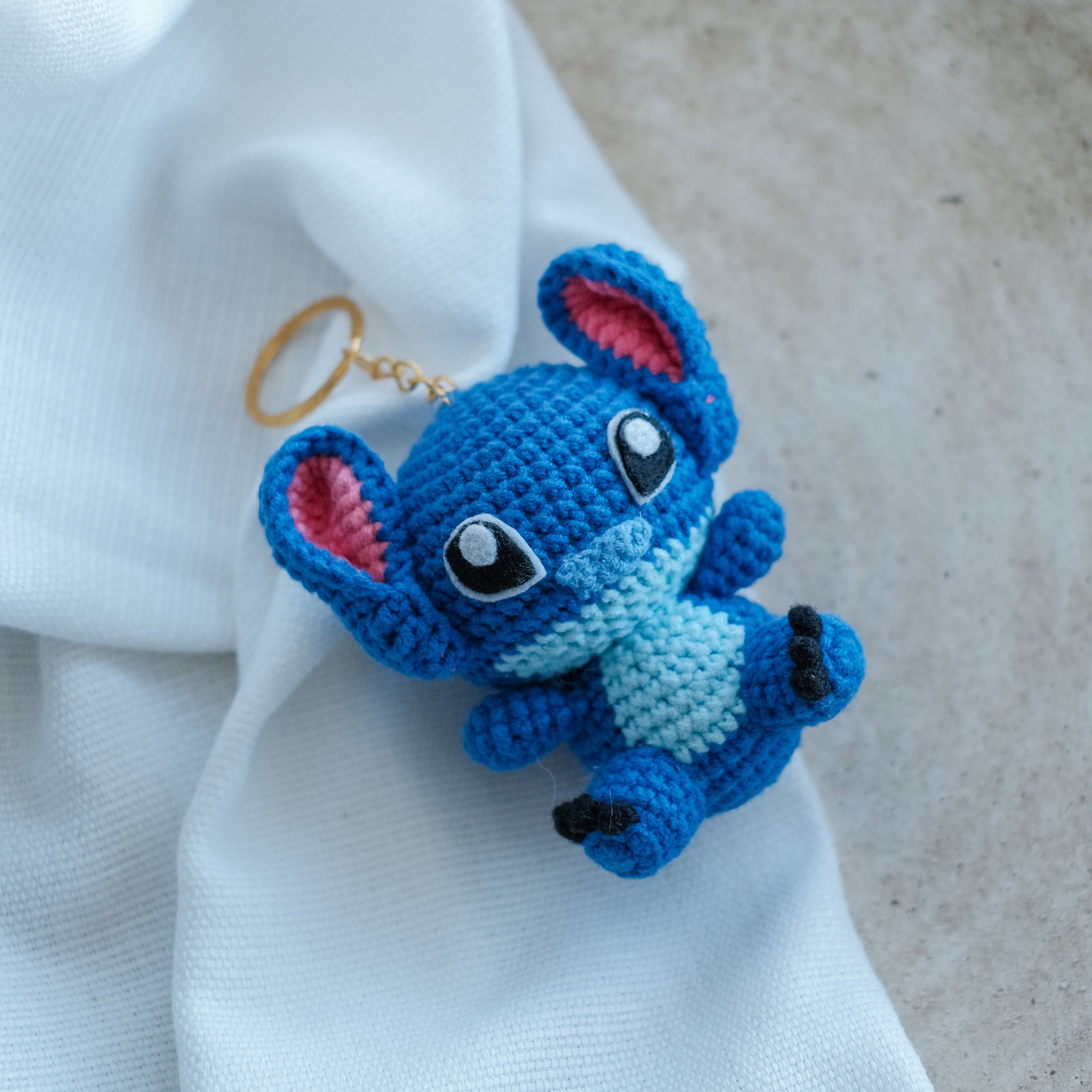 Stitch and Angel Keychain