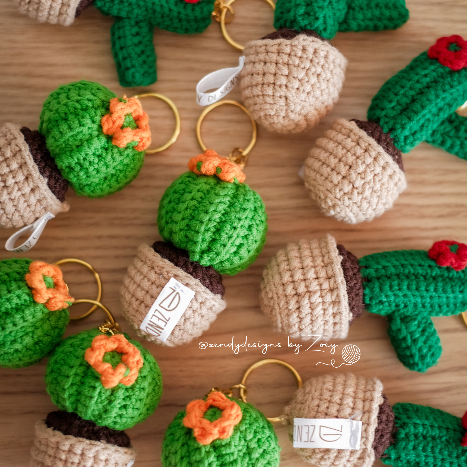 Cactus Keychain