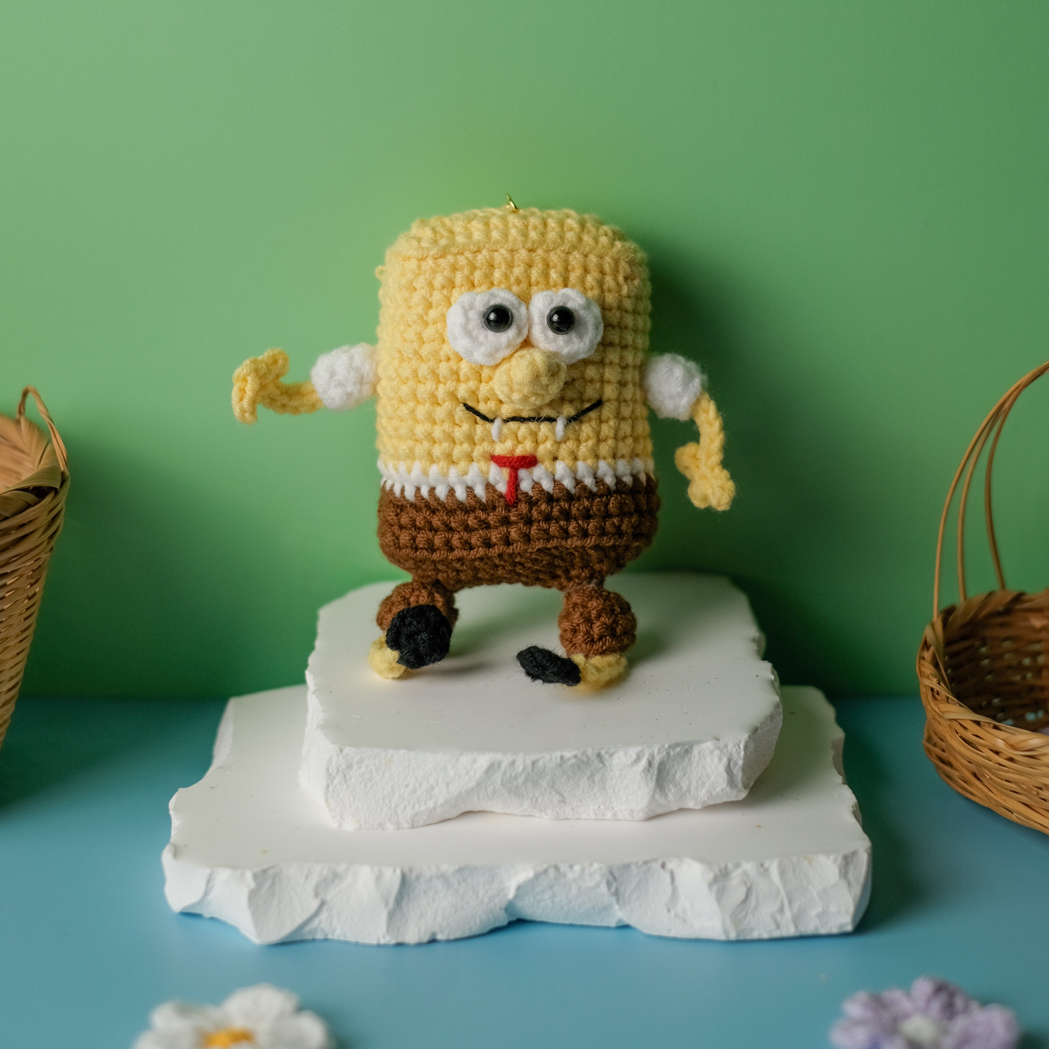 Patrick and SpongeBob Keychain