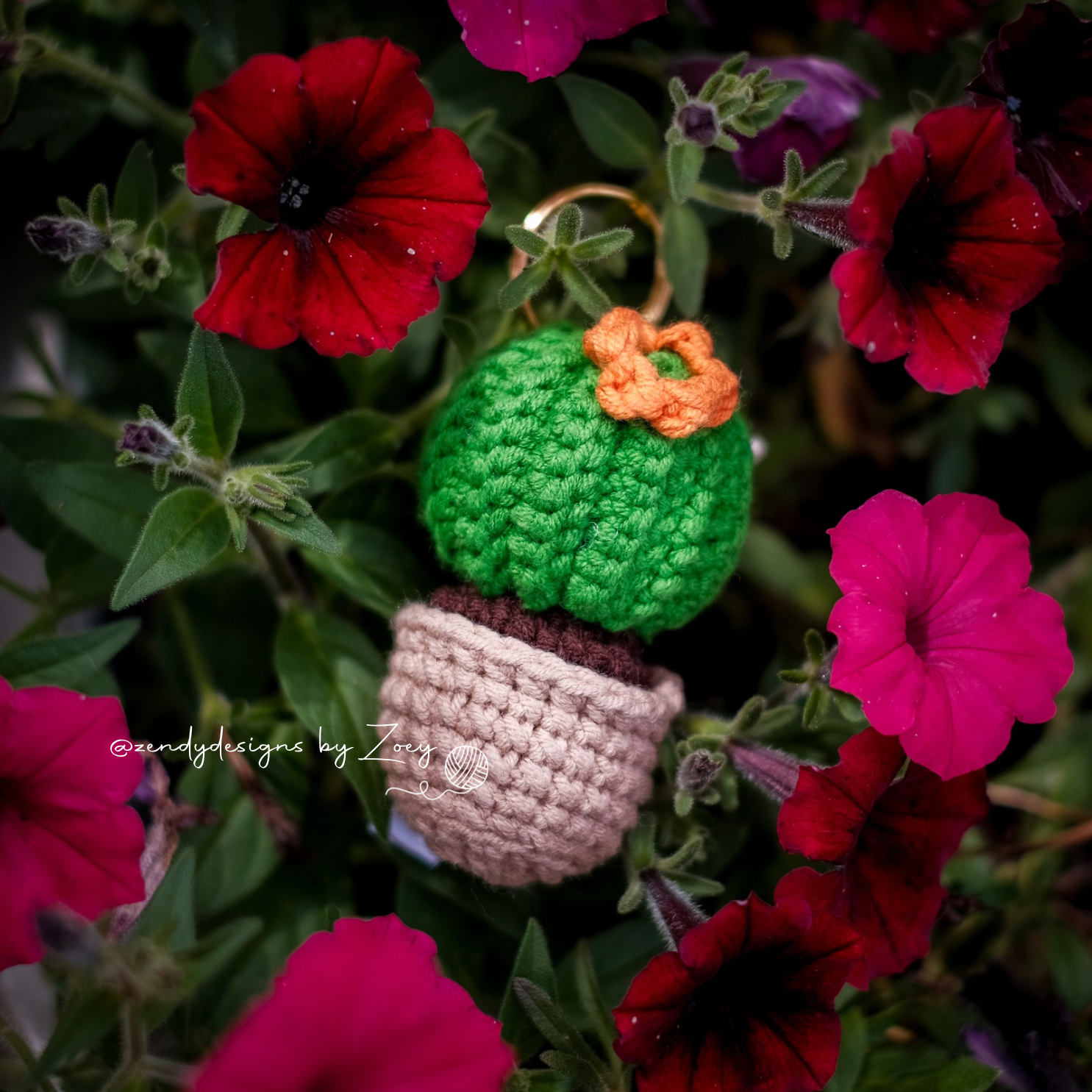 Cactus Keychain