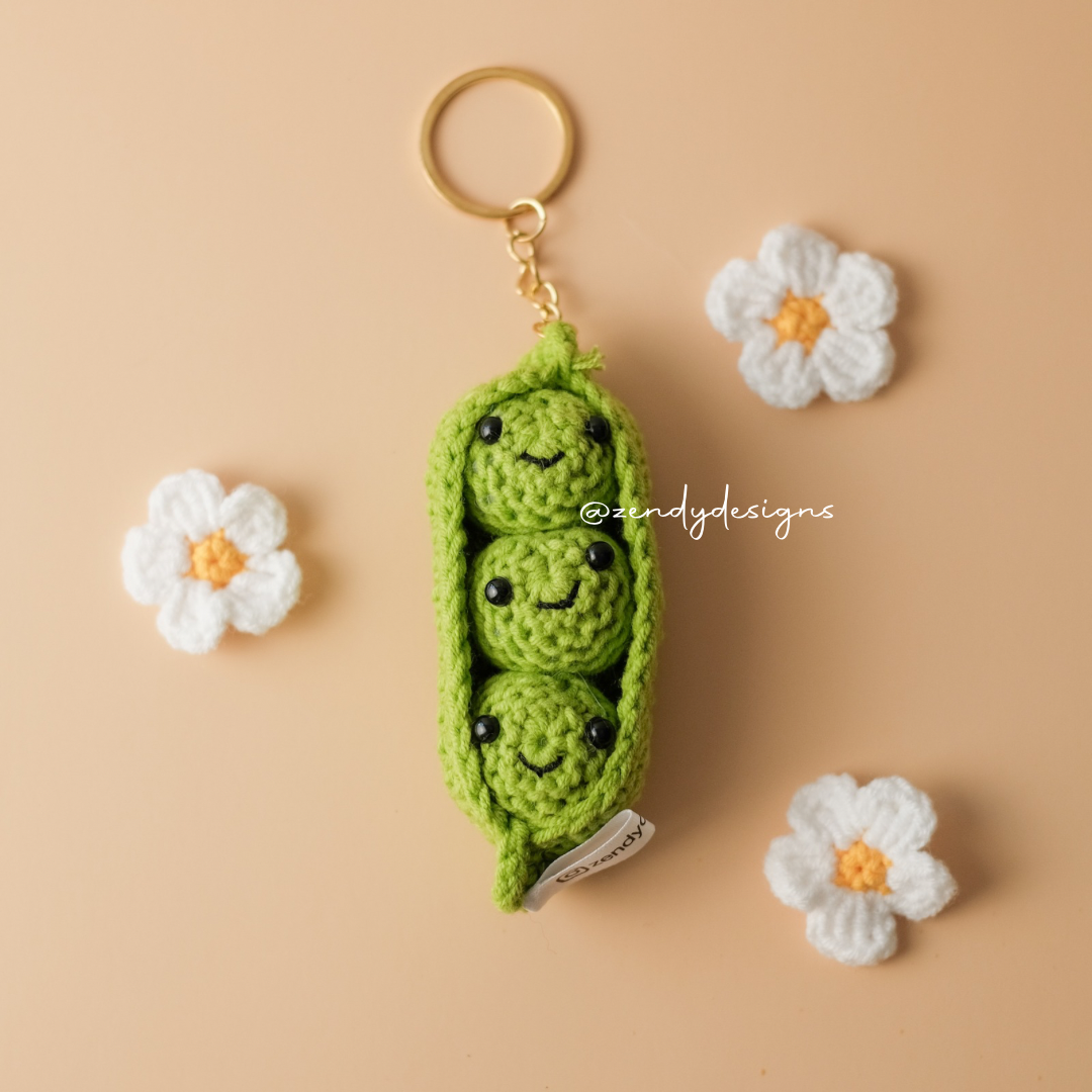 Peas in a Pod Keychain