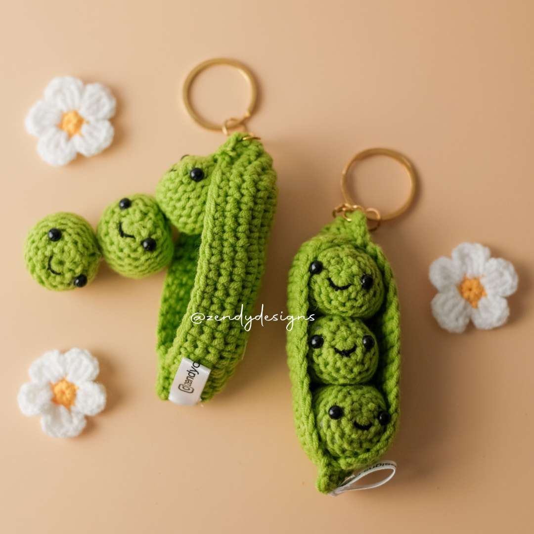 Peas in a Pod Keychain