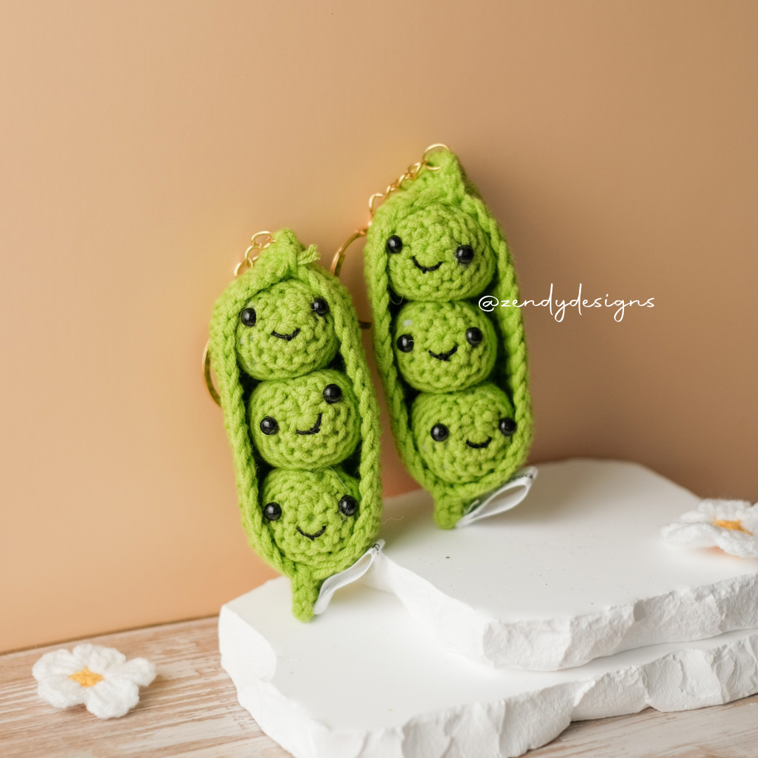 Peas in a Pod Keychain