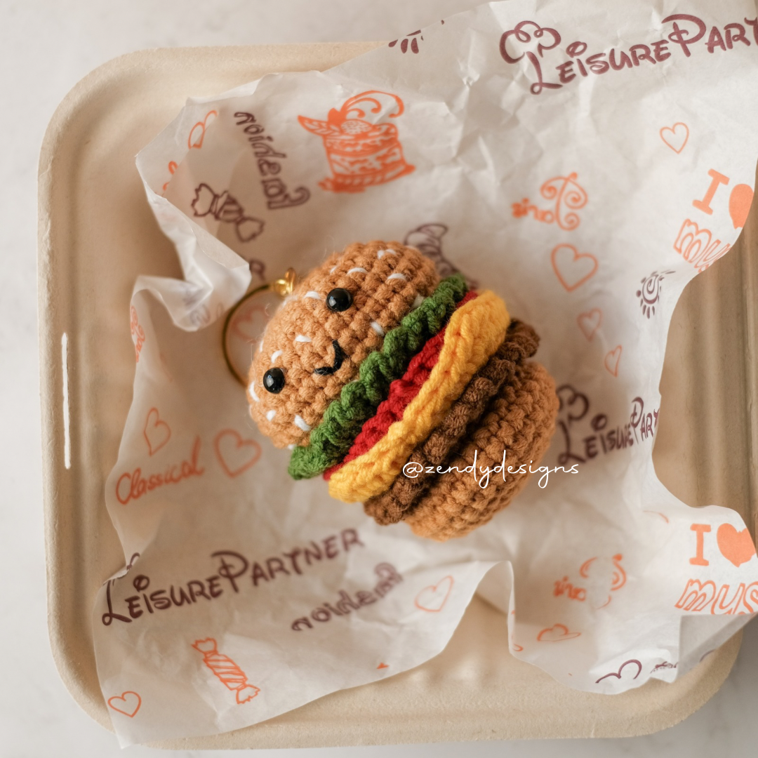 Fries and Burger Keychain