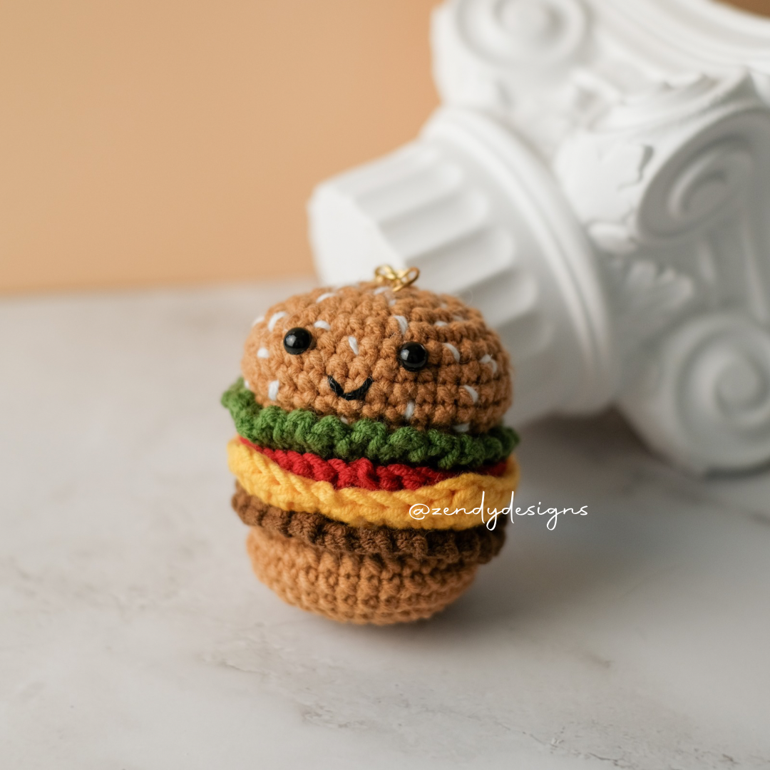 Fries and Burger Keychain
