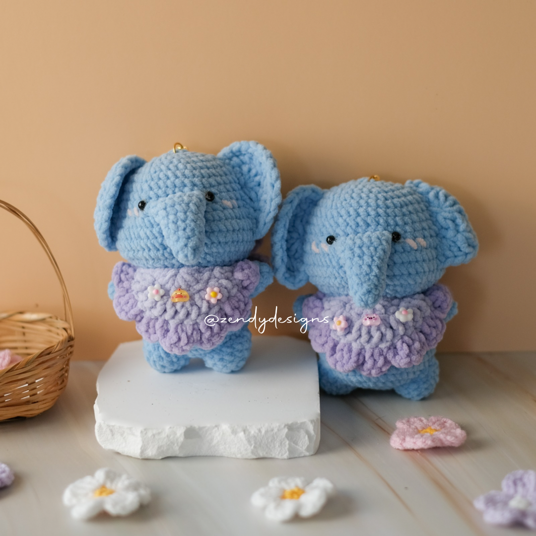 Darling Elephant Keychain