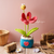 Bee Happy Tulip Pot