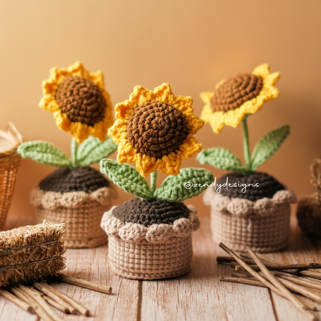 Sunflower Pot