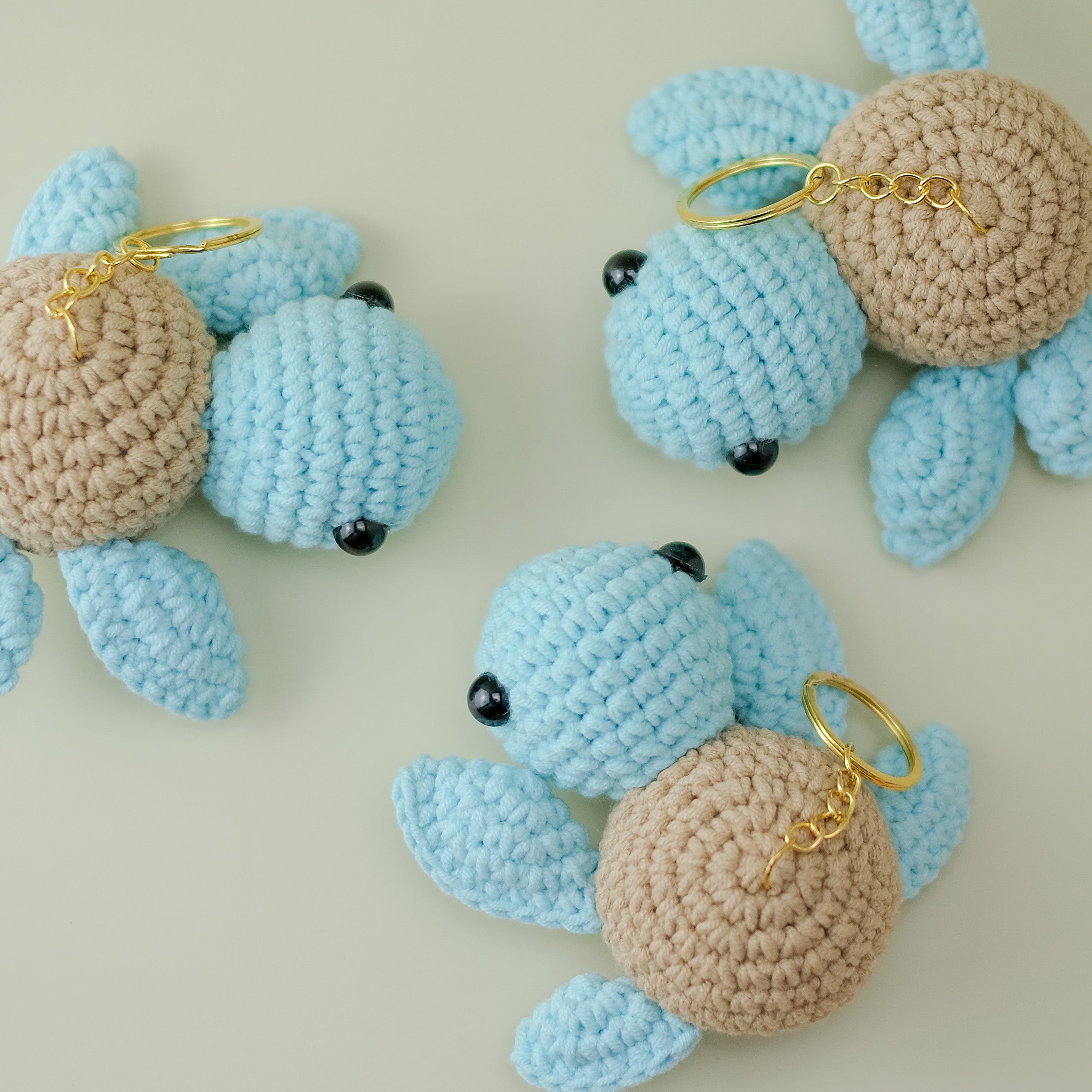 Turtle Bag Charm - Crochet Animal Keychains | Likha