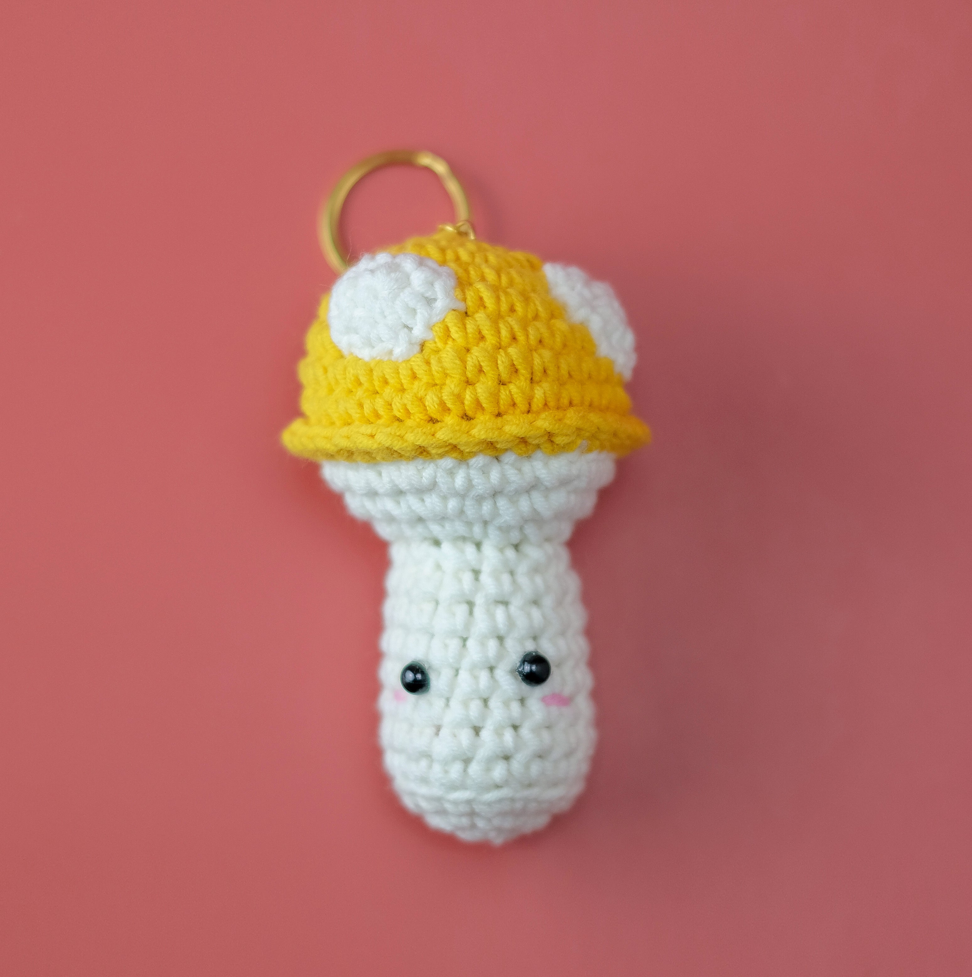 Amanita Mushroom Keychain